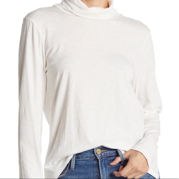 Madewell Tops - NWOT Madewell Whisper Cotton Turtleneck Long Sleeve in white